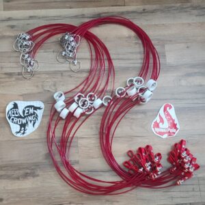 HANA PA'A QUIK HITCH PRO - Tie Cords. Rust-Free Crimps + Color Swivels Choice