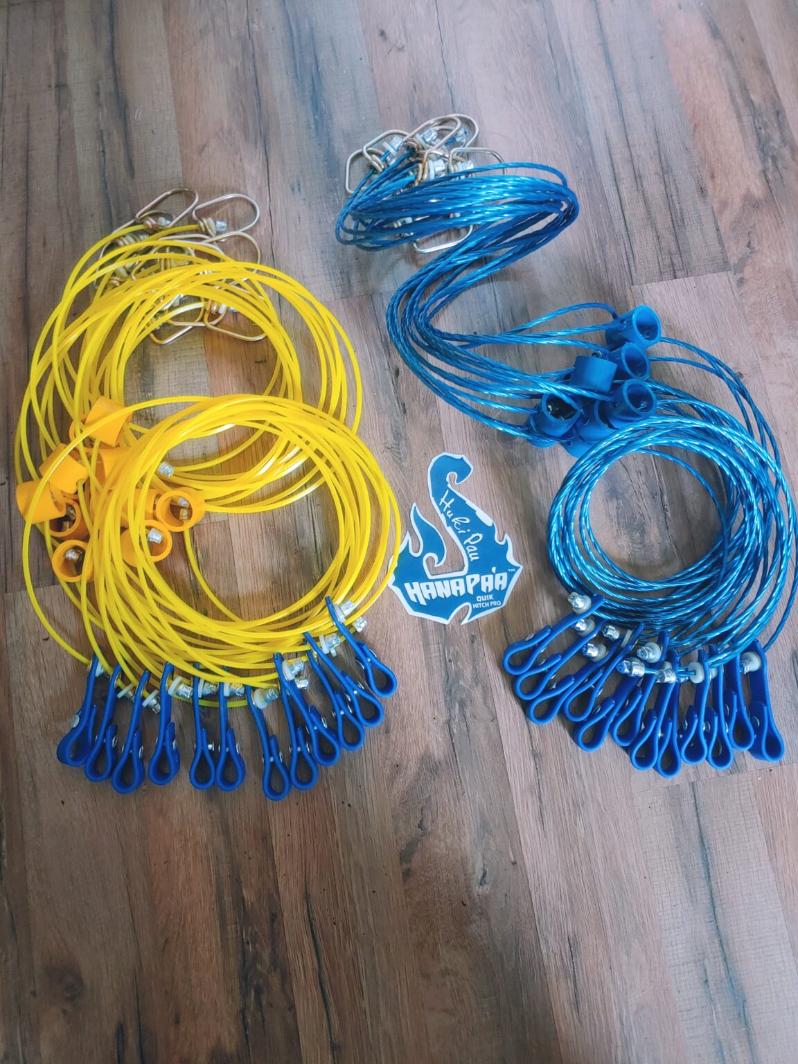 RUSTFREE CRIMPS + COLORED CENTER Swivels Hana Pa'a hitch Tie Cords
